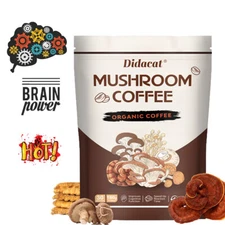 Mushroom Coffee Powder,30 Servings,Balance your brain for clarity Giveaway Spoon