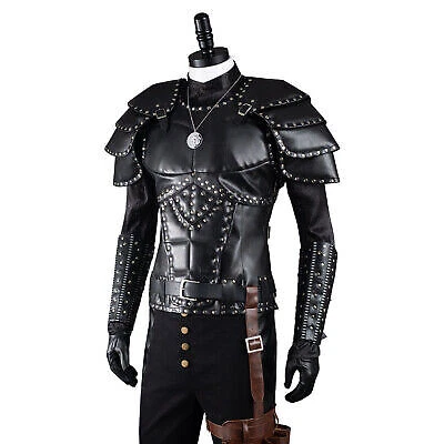 The Witcher Geralt of Rivia Cosplay Costume and Wigs Halloween Carnival Suit - Bild 9 von 12