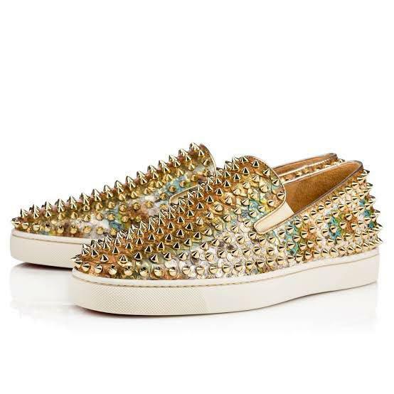 Christian Louboutin authentic ECORCE MULTICOLOR Python Slip on 40 