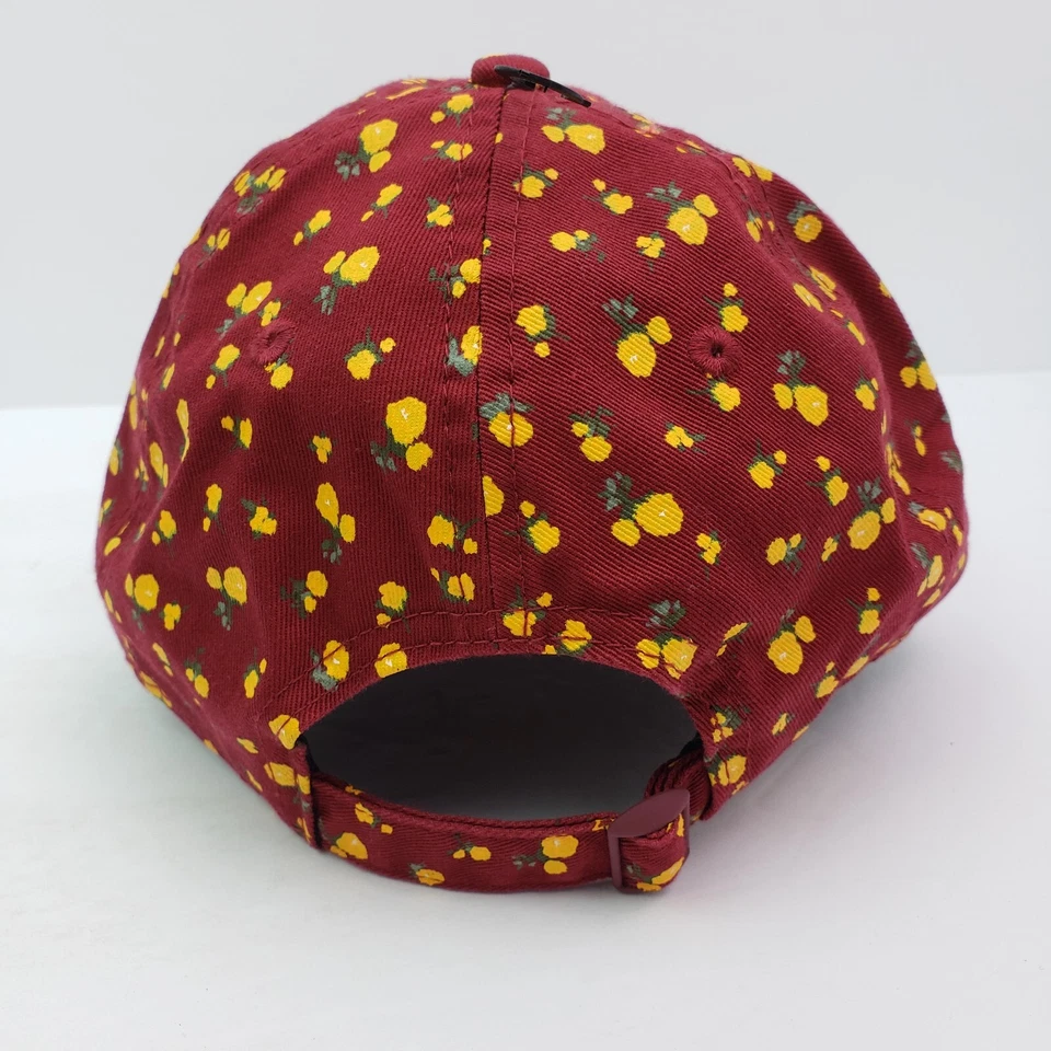 New Era 9TWENTY Washington Football Team Womens Burgundy Floral Adjustable Hat - Image 4 of 4