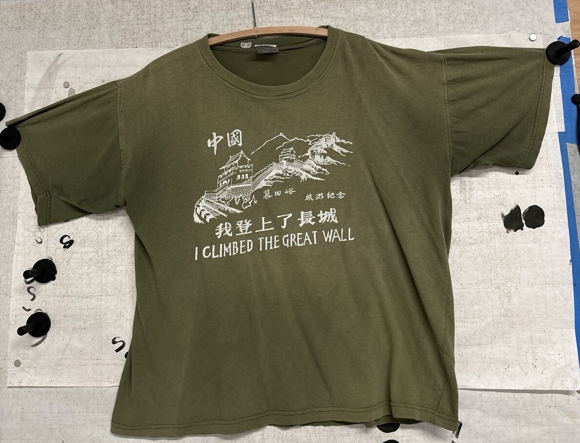 Vintage Hang Ten T Shirt 90s I Climbed The Great Wall of China