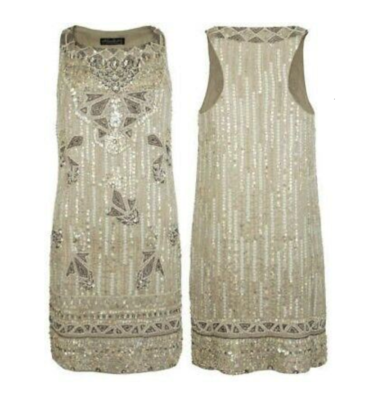 ALLSAINTS Stunning All Saints Shell Sequin Dress Embellished Sequin Beaded  UK10 | eBay