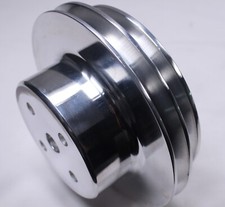 Big Block Chevy Lwp Aluminum 2 Double Groove Upper Water Pump Pulley Bbc 396 454