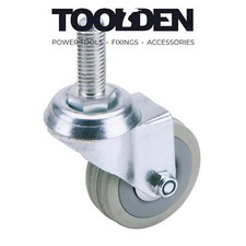 Image of Draper 65470 Swivel Bolt Fixing Rubber Castor, 50mm Diameter, S.W.L. 50kg