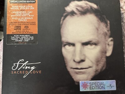 Sacred Love by Sting CD 2003 Limited Ed SACD Super Audio CD SIGNED 22/9/23 