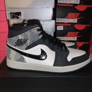 nike air jordan 1 retro mid green camo