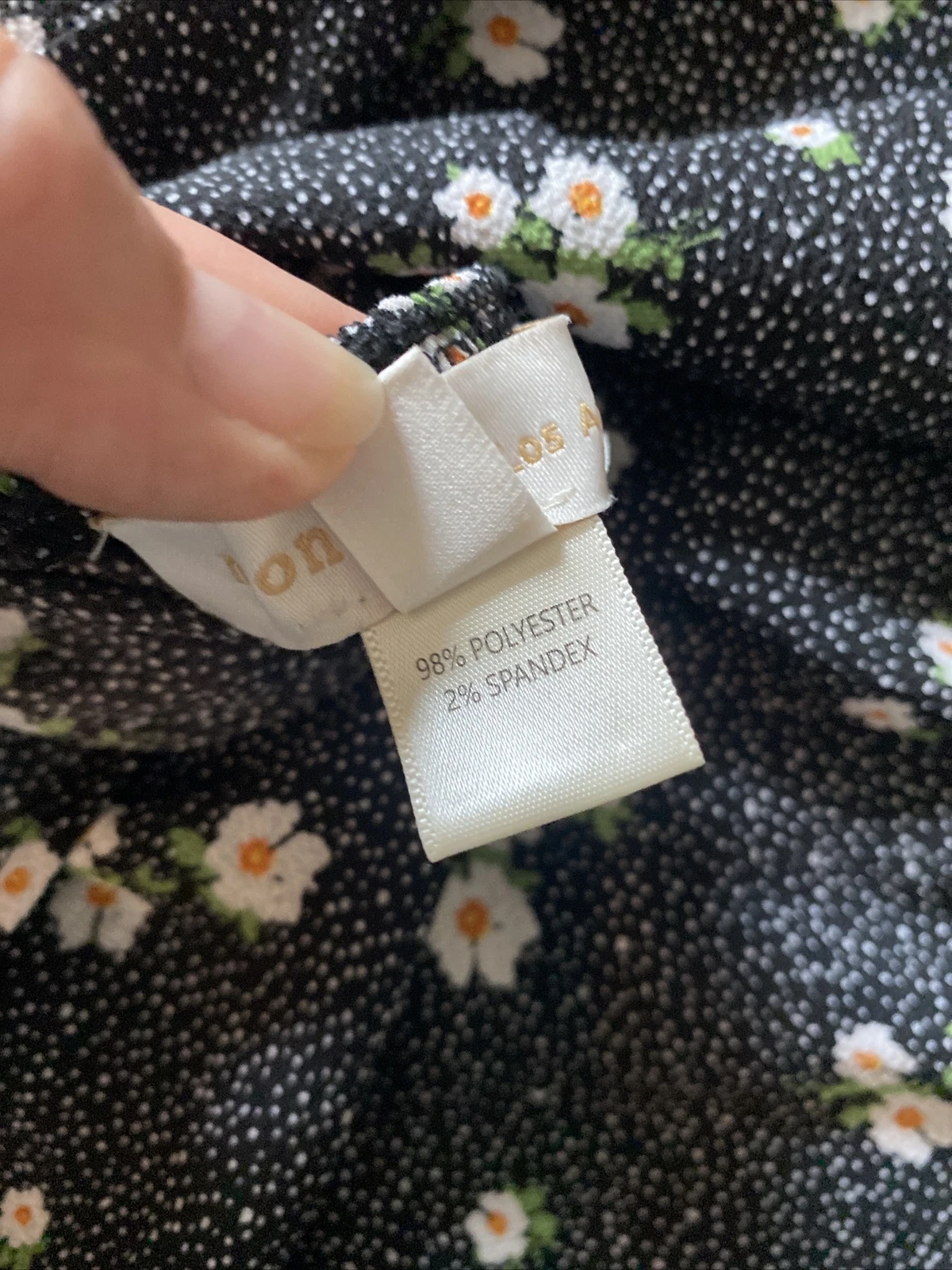 PALM ANGELS Abito donna Monteau nero floreale manica corta MIDI CottageCore a strati con volant