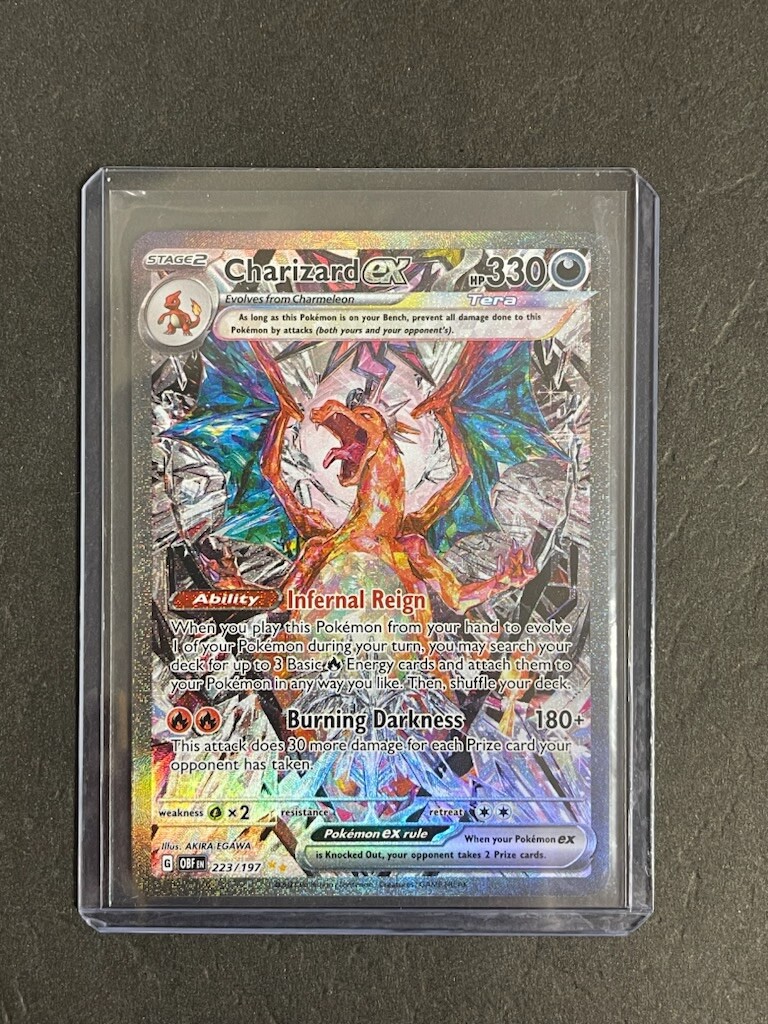 Pokémon Charizard EX 223/197 Obsidian Flames Secret Art Rare Pokémon Charizard EX 223/197 Obsidian Flames Secret Art Rare