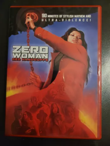 DVD ZERO WOMAN RED HANDCUFFS  DISCOTEK RED CASE JAPANESE GRINDHOUSE REVENGE OOP 