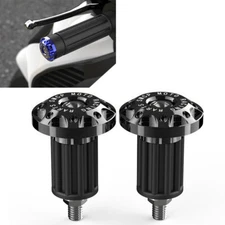 7/8'' Motorcycle Dirt Bike CNC Handlebar Grips Handle Bar End Cap Plug Slider US