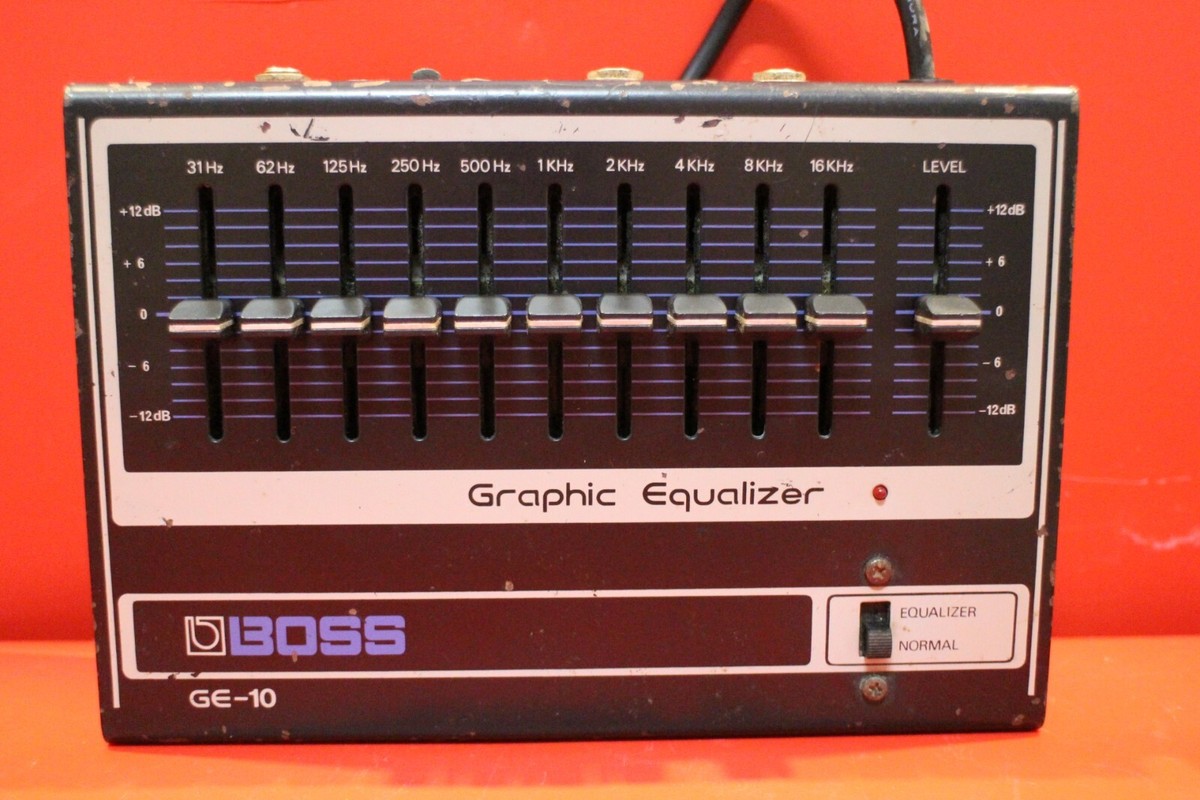 USED BOSS GE 10 graphic Equalizer Pedal U1636 221026 | eBay