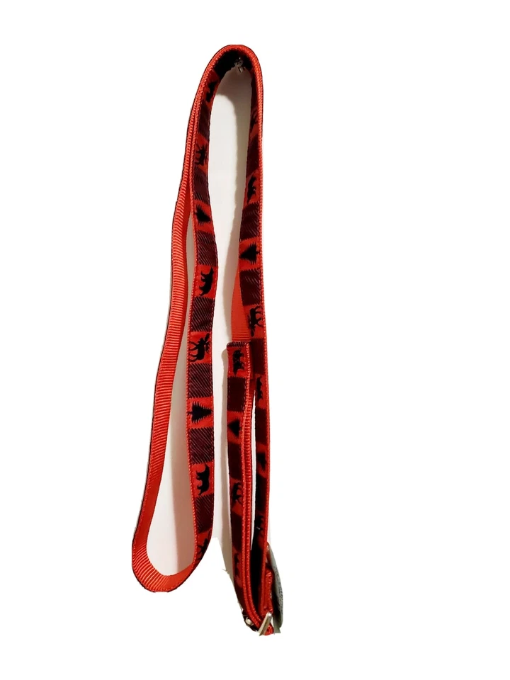 DOG LEASH  Hamilton SLF 6 RO P54 single thick dog leash with ribbon overlay  - Image 3 of 4