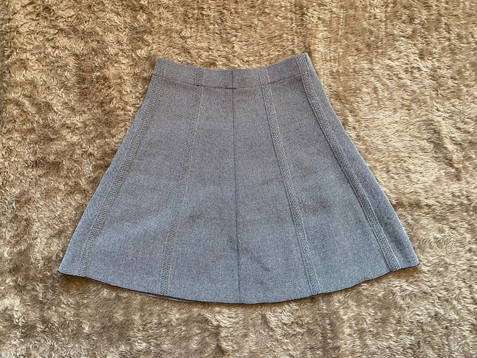 NWT Zara Basic Collection Gray Viscose Blend Skat… - image 2