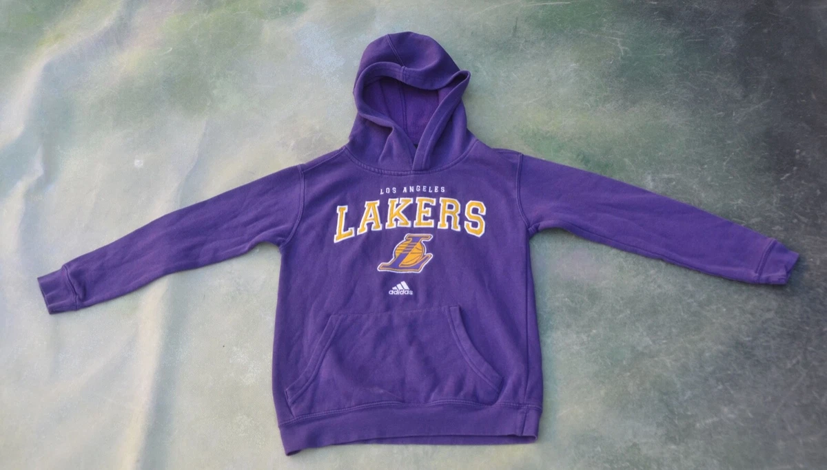 Buy Adidas Los Angeles Lakers Purple Hoops Pullover Hoodie