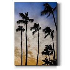 Renditions Gallery Palm Trees at Dusk II Canvas 18 in H x 27 in W Made in USA