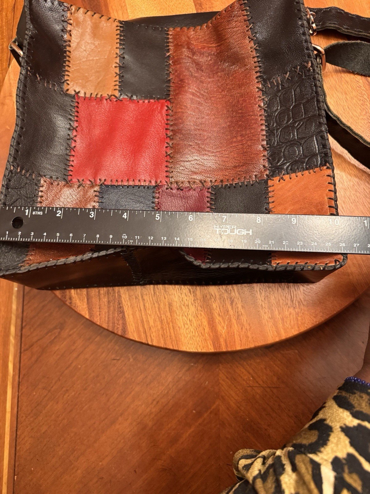 Unbranded Leather Multicolor Patchwork Shoulder C… - image 9