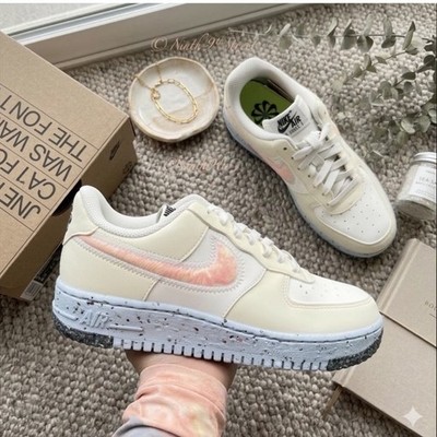 Nike Air Force 1 Crater Sail Volt Coconut Milk DH0927 100 W7 NIB