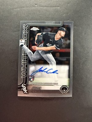 Jake Eder 2025 Topps Chrome Rookie Auto #RA-JE