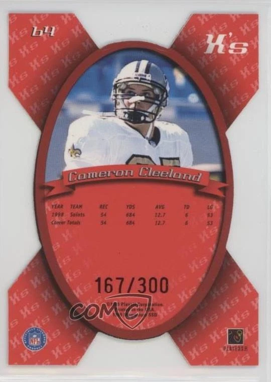 1999 Playoff Momentum SSD Xs /300 Cam Cleeland Cameron Cleeland #64 - Image 2 of 2