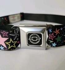 Buckle-Down CHEVROLET Chevy Logo Seat Belt Buckle Web Belt for Pants Stars