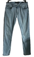 Guess Slim Straight Blue Jeans Distressed Los Angeles 1981 Mens Size 34x32