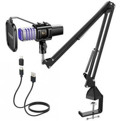 TONOR Gaming USB Mikrofon, PC RGB Microphone, Streaming Podcast Studio