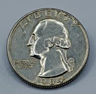 1964-D 90% Silver Washington Quarter US Mint Denver