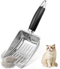 Stainless Steel Cat Litter Scoop,Metal Cat Litter Scoop,Kitty Metal Scooper,Stur