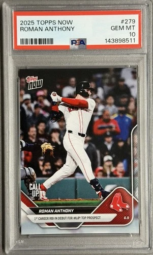 2025 Topps Now - Roman Anthony MLB Debut #279 (RC) | PSA 10