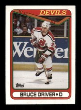  172 Bruce Driver 2 Devils 1990 Hockey Topps Sports Trading Card 