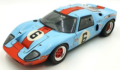 フォード GT40 ミニカー 1/12 GMP 1/12 Scale Diecast 12073 - Ford GT40 Gulf 1969 #6 - Blue