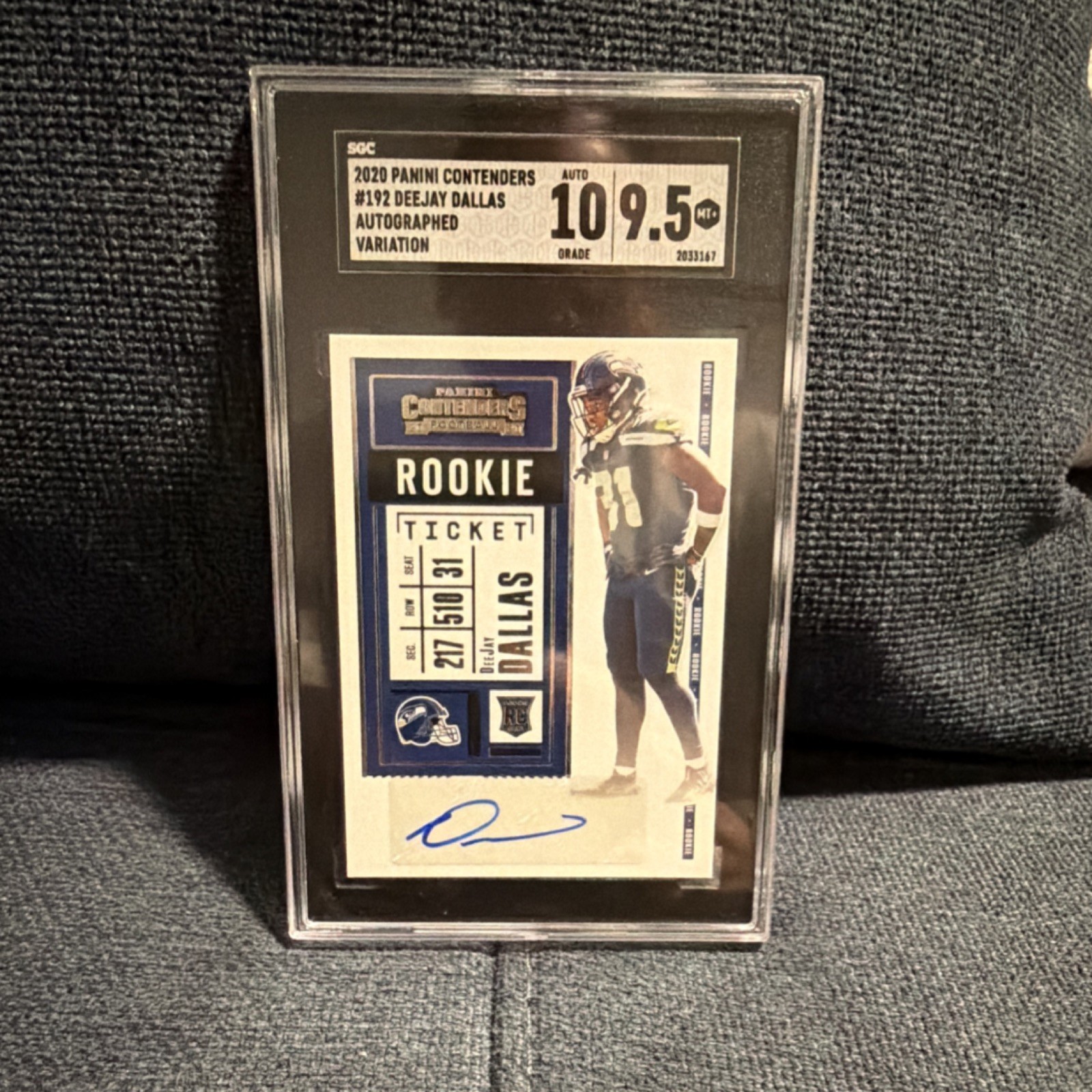 DeeJay Dallas Panini Contenders #192 Autograph