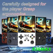 R36Max 128GB Retro Handheld Video Game Console Linux System 3.5 Inch IPS Screen