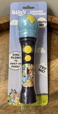 Bluey Karaoke Microphone Toy, Includes Built-in Music and Lights NEW