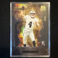 2023 Wild Card Matte SP Promo Rookie Heat Aidan O'Connell /10 RC RH-AO. rookie card picture