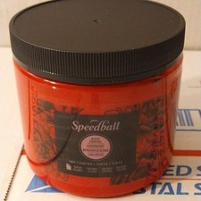 Speedball Water-Soluble Block Printing Ink 16 oz. Red Lino Printing Screen Print