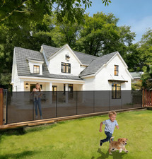 240'' Extra Wide Retractable Baby Gates for Large Opening, 42" Tall Retractable