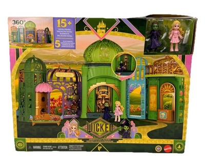 Mattel Toys | Wicked Emerald City Playset W/ Glinda & Elphaba Dolls| New Seal
