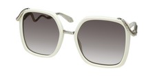 NEW ROBERTO CAVALLI SRC003 SUNGLASSES 55-20-140 PLASTIC OVERSIZED WOMENS IVORY