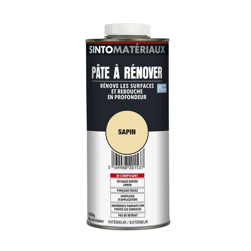 Mastic de rebouchage blanc SINTO sans styrène pour réparations invisibles