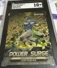 Jud Fabian 2022 Panini Prizm Power Surge GOLD VINYL PRIZM 1 Of 1 SGC 10 Gem Mint