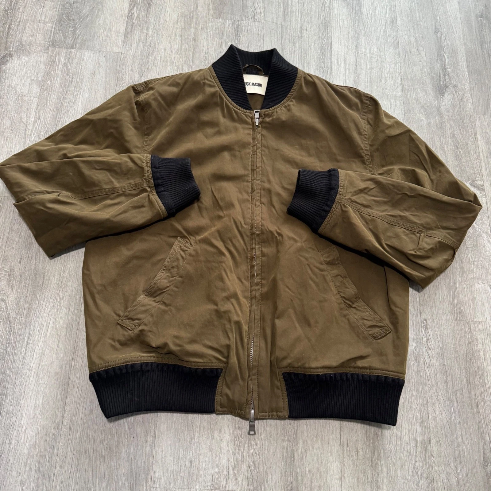 Buck Mason Storm Stopper Bomber Jacket Olive Brown BM17017 Mens Large
Opens in a new window or tab