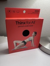 THINX FOR ALL Period Underwear Sz S Brief Panties Black Super Absorbency NEW