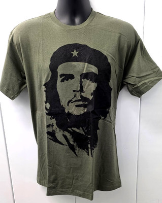 Revolution T-shirt Che Guevara Tee Adult Olive New Men