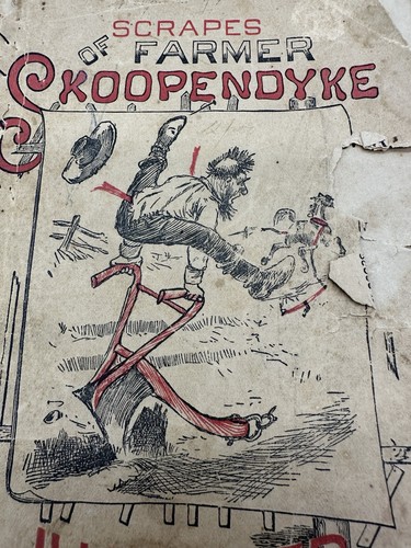 Original Scrapes of Farmer Skoopendyke B&W Illustrations published NY Book 1800s - Picture 5 of 10