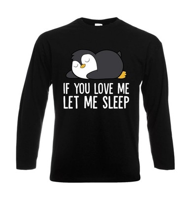 If You Love Me Let Me lustiger Witz Party Herren Langarmshirt Geschenk Oberteil