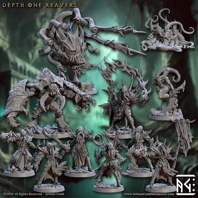 Artisan Guild - Illithid Reavers (Tabletop & Rollenspiel Resin Miniaturen)