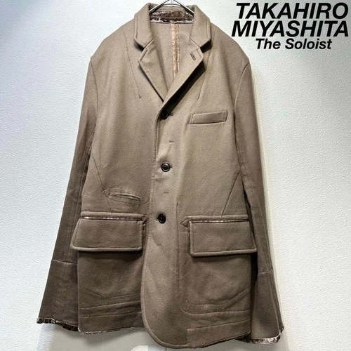 Takahiro Miyashita The Soloist Wool modified tailored jacket blazer - product listing photo