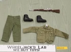 GI Joe Army Fatigue Shirt Pants Rifle Boots 1964 Vintage Hasbro 12" Accessory