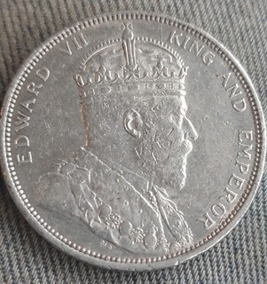 1904 Straits Settlements 1 Dollar Strong Details Silver